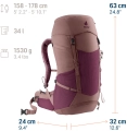 Plecak Deuter Futura Pro 34 SL Cassis-Ashrose