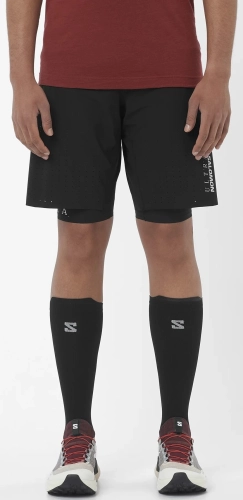 Spodenki Salomon S/LAB Ultra 2in1 M Deep Black/Deep Black 