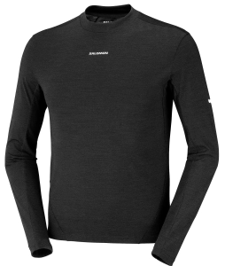 Koszulka Salomon Sense Merino LS TEE M Deep Black C29456
