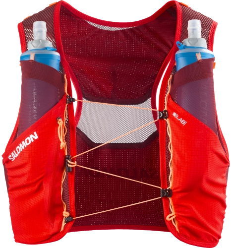 Kamizelka do biegania Salomon S/LAB Pulsar 3 SET Fiery Red/Andorra/Orange Pop