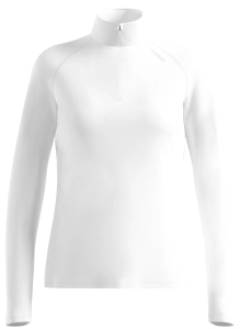 Bluza z półgolfem Damska Odlo Midlayer 1/2 Zip Essential Warm White