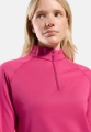 Bluza z półgolfem Damska Odlo Midlayer 1/2 Zip Essential Warm Pink