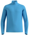 Bluza z półgolfem Męska Odlo Midlayer 1/2 Zip Essential Warm Light Blue