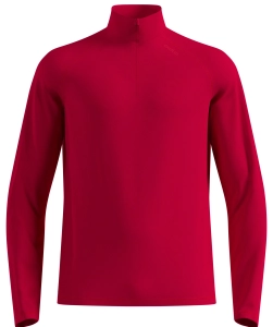 Bluza z półgolfem Męska Odlo Midlayer 1/2 Zip Essential Warm Red