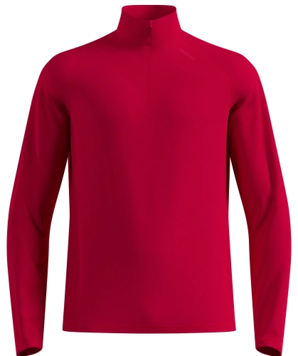 Bluza z półgolfem Męska Odlo Midlayer 1/2 Zip Essential Warm Red