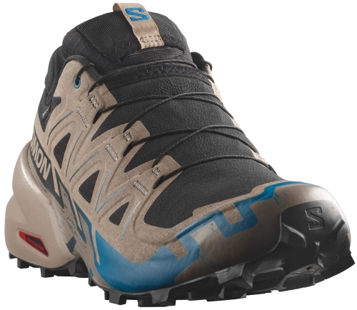 Buty Salomon Speedcross 6 GTX Black/Desert Tan/Mykonos Blue 454023