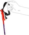 Kije Leki Racing Kids Red/Purple