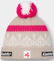 Czapka Eisbar Norrak Pompon MÜ Beige/Pink