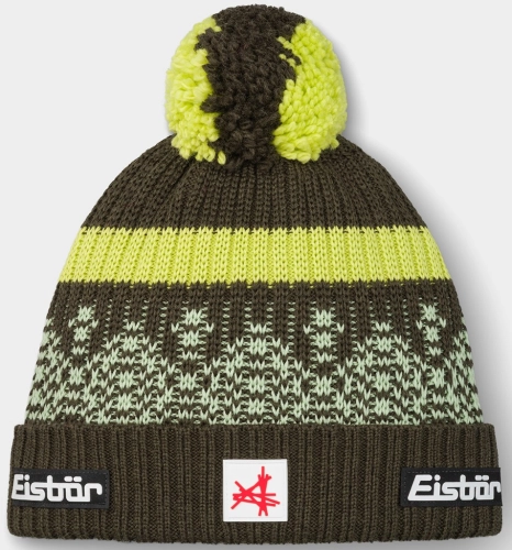 Czapka Eisbar Norrak Pompon MÜ Green/Yellow