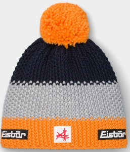 Czapka Dziecięca Eisbar Star Pompon MÜ SA Kids Orange/Gray