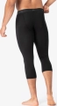 Legginsy termoaktywne męskie super.natural Tundra 175 Tight 3/4 Black