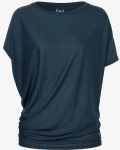 Koszulka z krótkim rękawem damska super.natural Yoga Loose Tee Navy