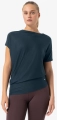 Koszulka z krótkim rękawem damska super.natural Yoga Loose Tee Navy
