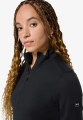 Koszulka damska Termoaktywna Merino super.natural Arctic 230 ZIP 1/4 Black