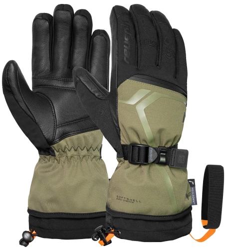 Rękawice Reusch Down Spirit GTX Black/Olive The Warmest