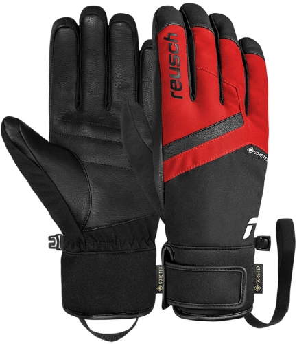 Rękawice Narciarskie Reusch Booster GORE-TEX Black/Red