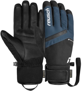 Rękawice Narciarskie Reusch Booster GORE-TEX Black/Blue